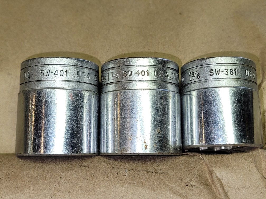 (3) Snap-On Heavy Duty Sockets