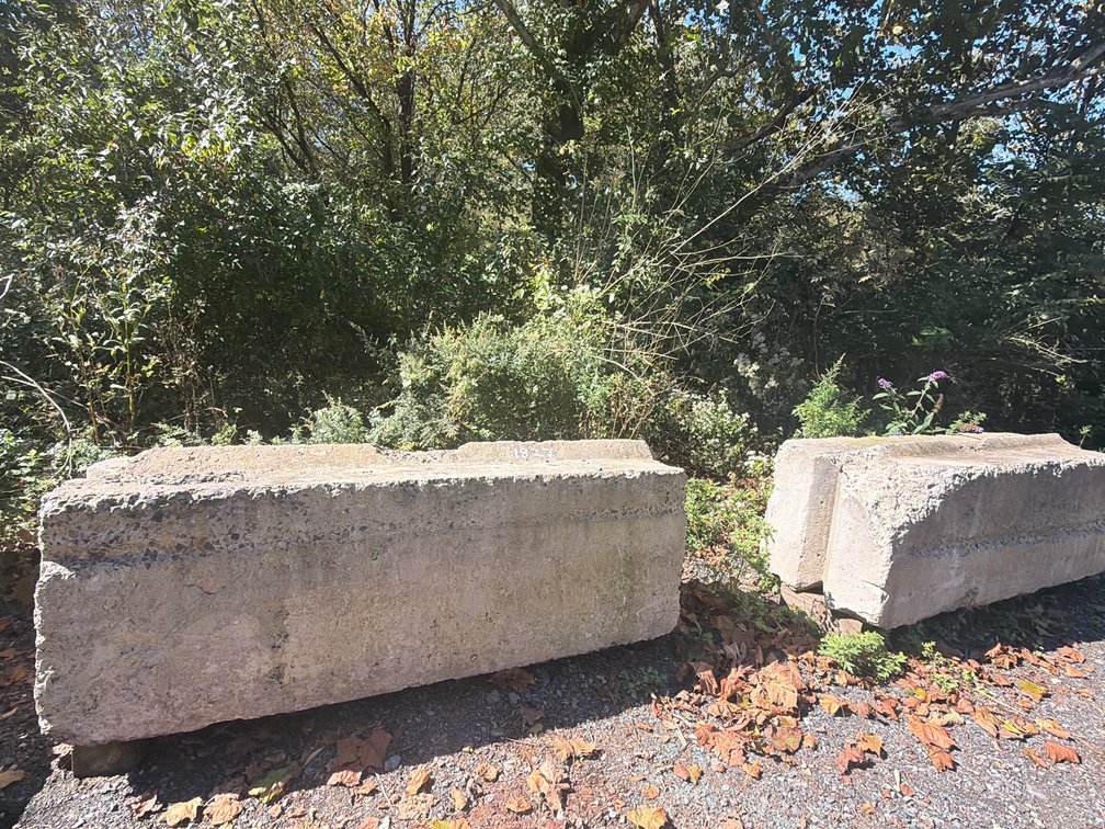 (2) Concrete Parking Blocks