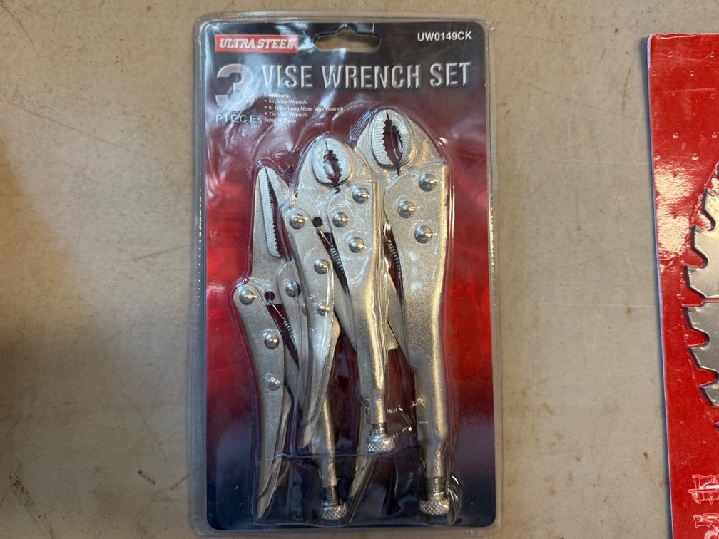 Ultra Steel: Vise Wrench Set (3 piece)