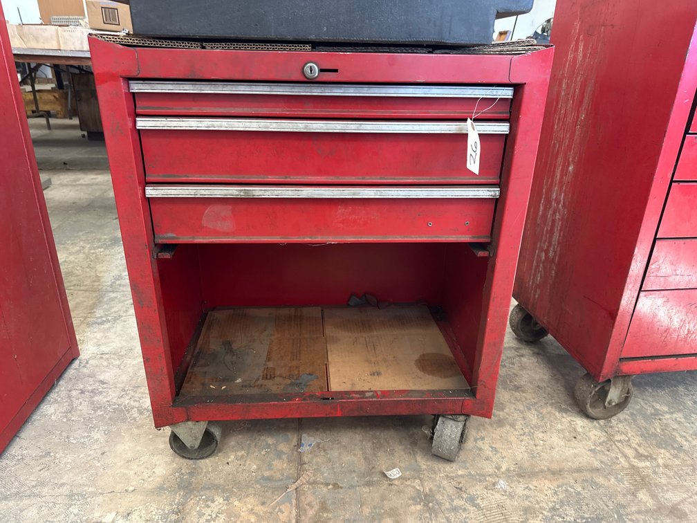 3-Drawer Portable Tool Cart