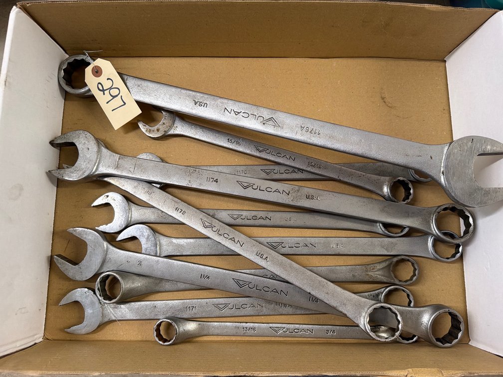(11) Vulcan SAE Combination/ Double Box End Wrenches