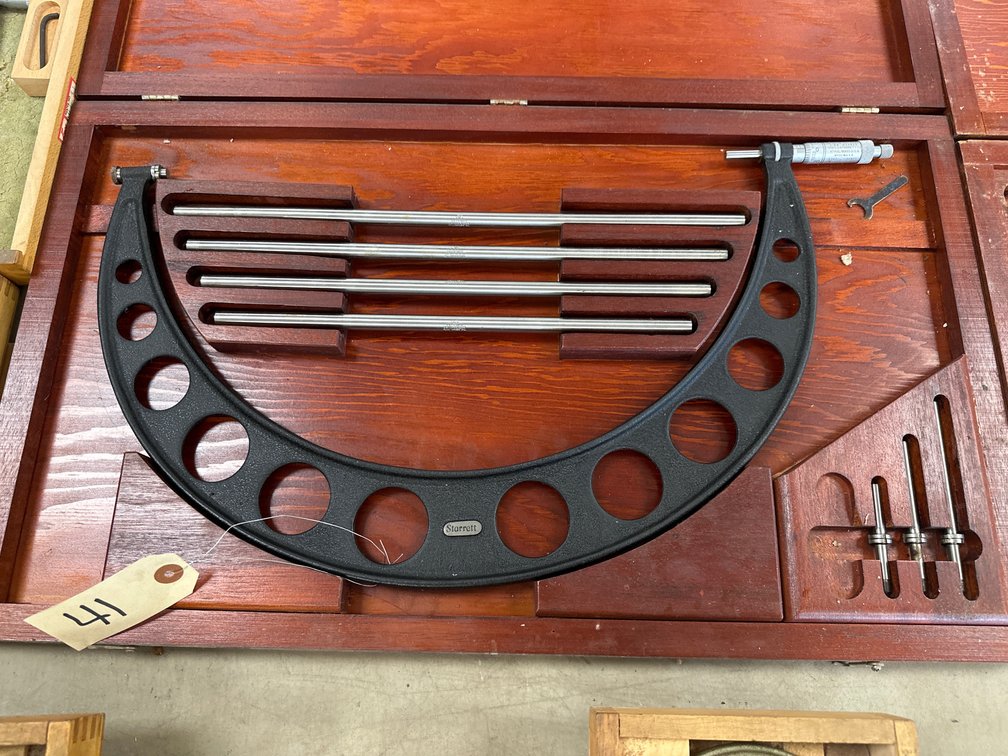 Starrett No. 224 Set D Outside Micrometer Set