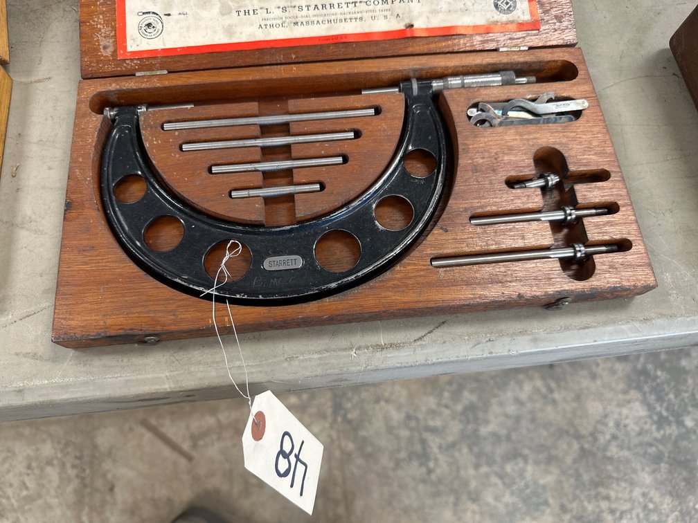 Starrett No. 224 Set A Outside Micrometer Set