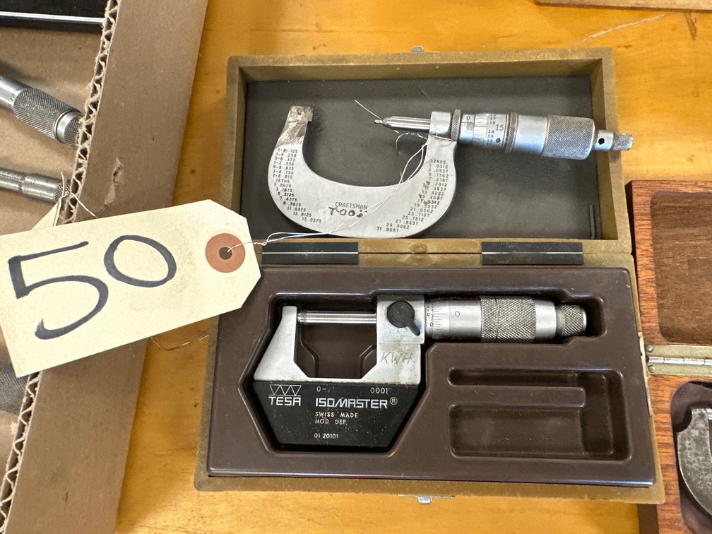 (2) TESA And Craftsman Micrometers