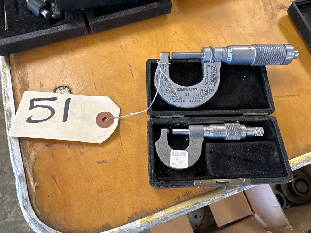 (2) Assorted Micrometers