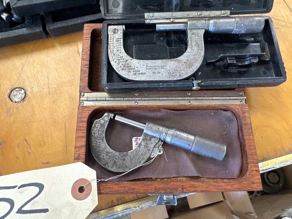 (2) Starrett And Brown & Sharpe Micrometers