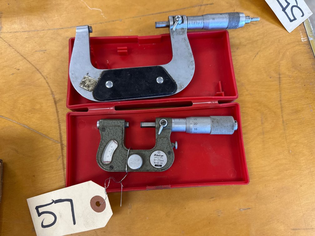 (2) Assorted Micrometers
