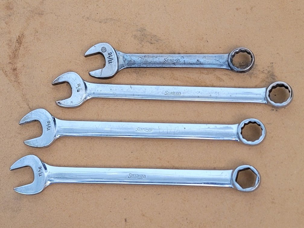 (4) Snap-On Combination Wrenches