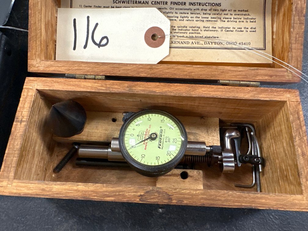 Schwierrman Center Finder With Federal Dial Indicator