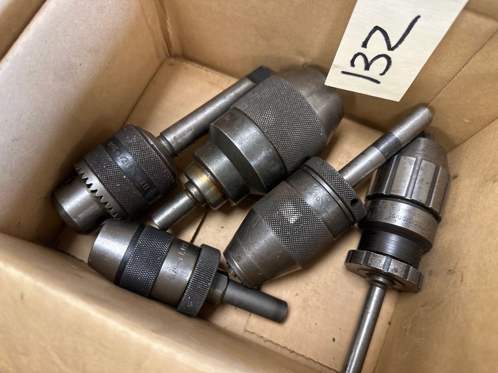 (5) Assorted Keyless Drill Chucks
