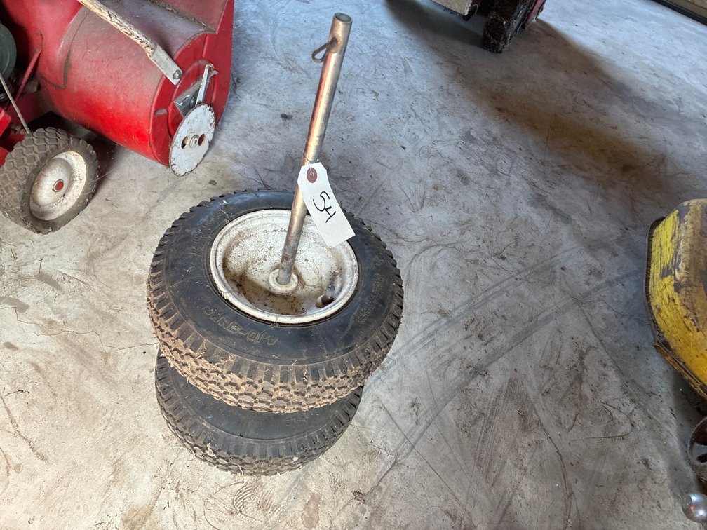 (2) Carlisle 4.10-6NHS Wheels and Axle