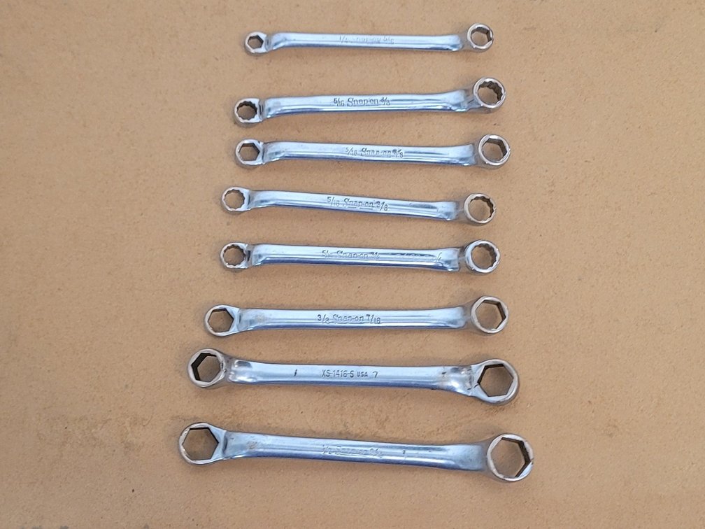 (8) Snap-On  Double Box End Wrenches