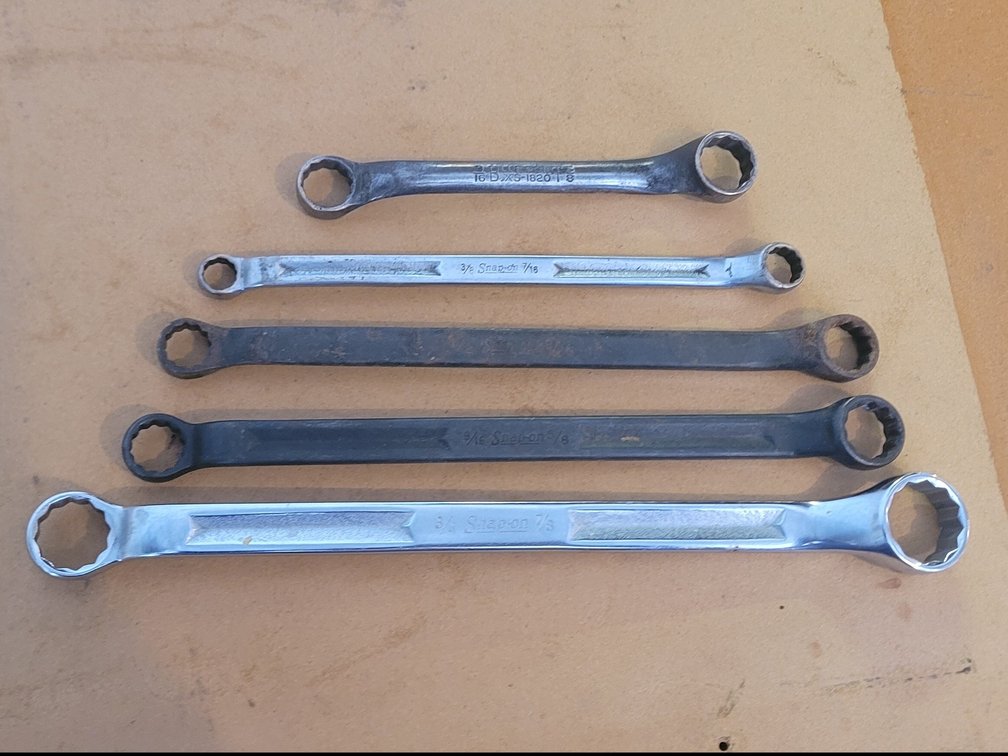 (5) Snap-On Off-set Box End Wrenches