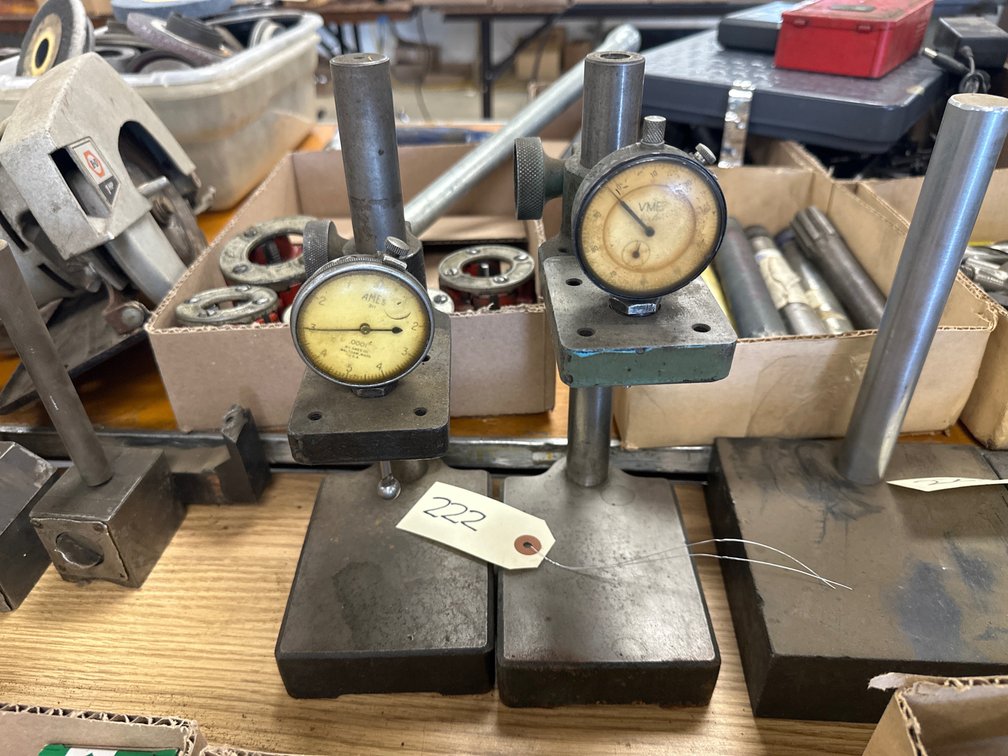 (2) Granite Dial Gauge Stands