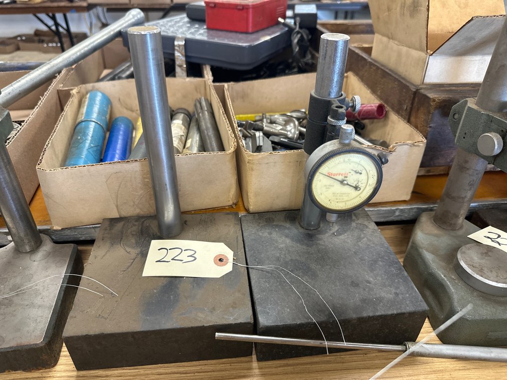 (2) Granite Dial Gauge Stands