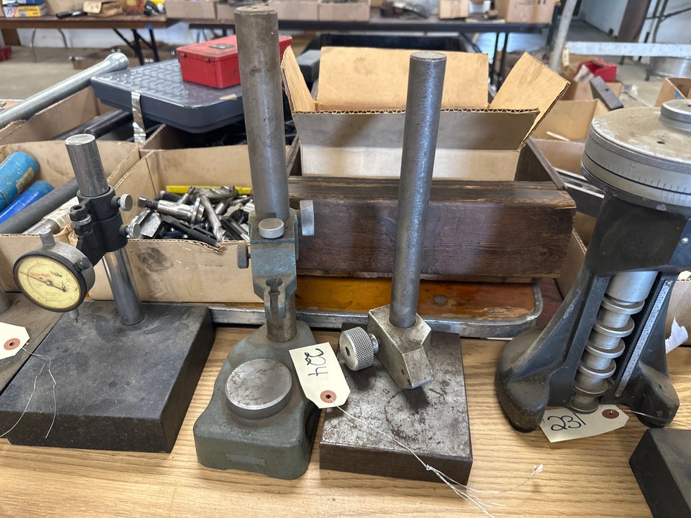 (2) Steel Dial Gauge Stands