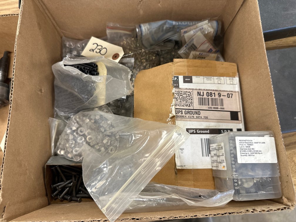 Large Box Of Assorted New Hardware