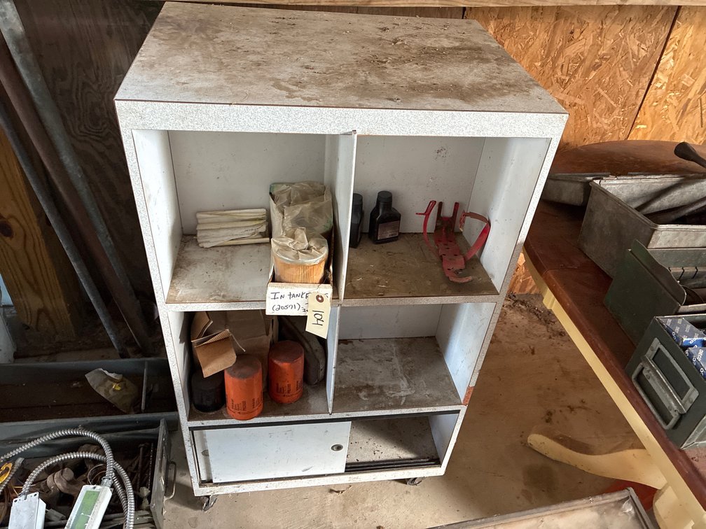 Rolling Shelf Unit and Contents