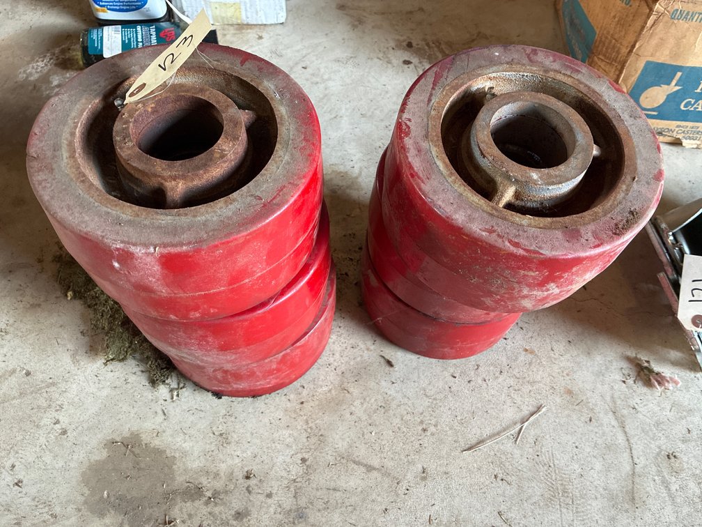 (6) Rubber Wheels