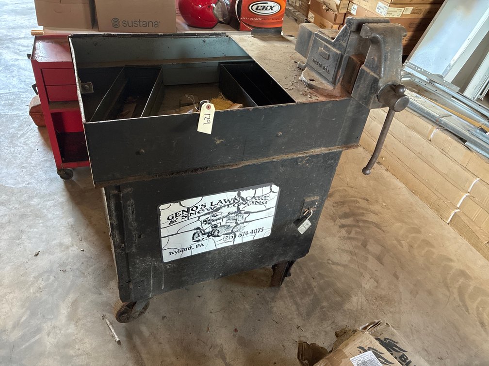 Rolling Metal Cabinet W/ 5” Vise