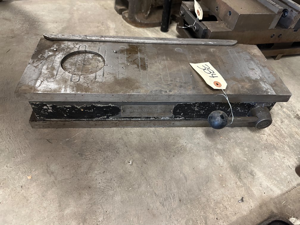 Browne & Sharp Permanent Magnetic Chuck