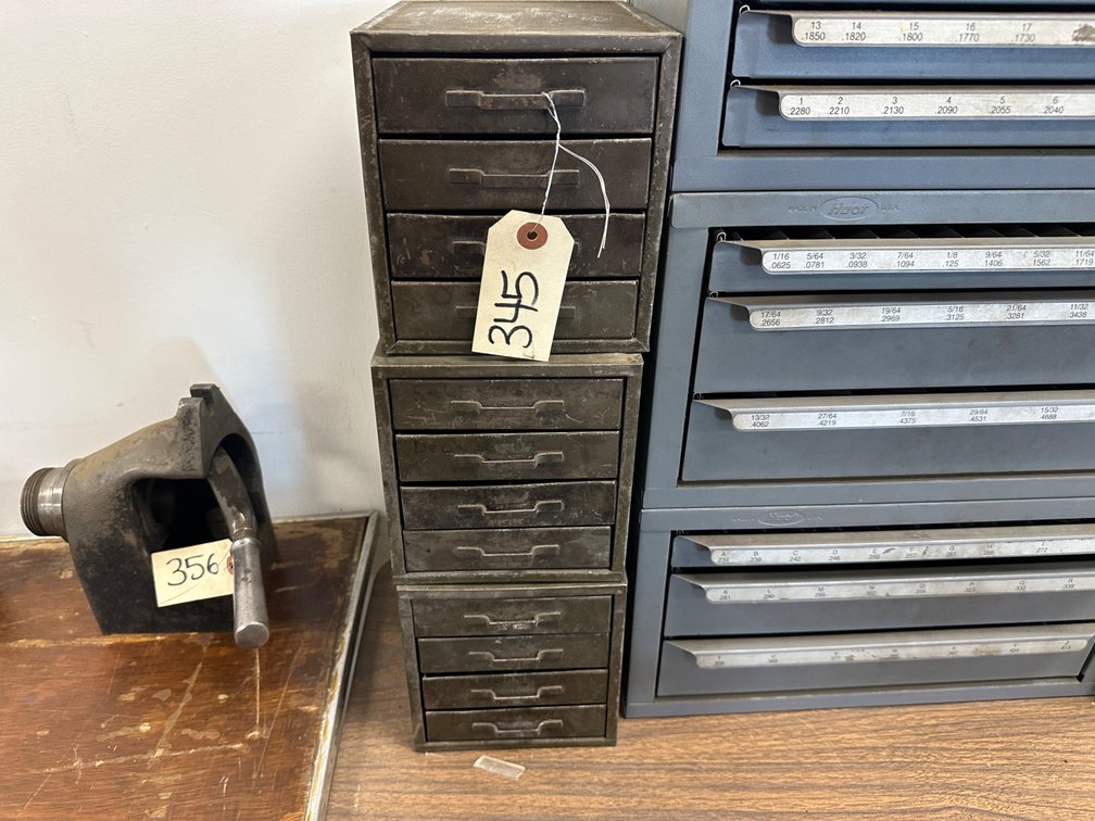 (3) 4-Drawer Steel Parts Cabinet