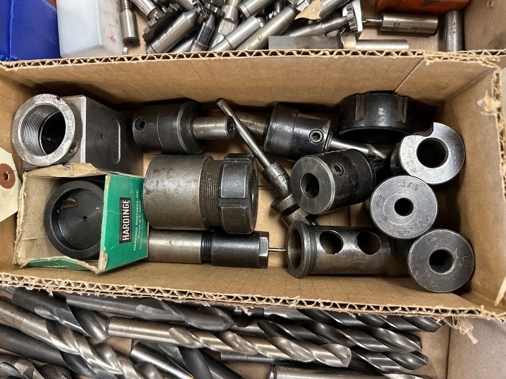 Assorted Hardinge Machine Tool Bushings & Holders