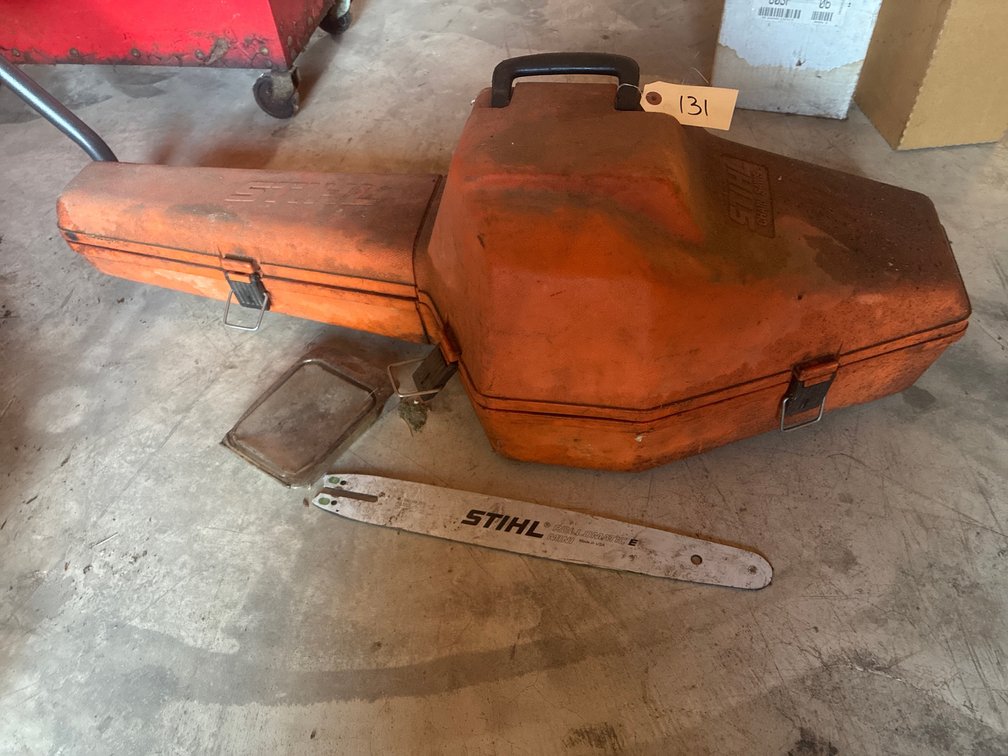 Empty Chainsaw Case W/ Bar and Chain