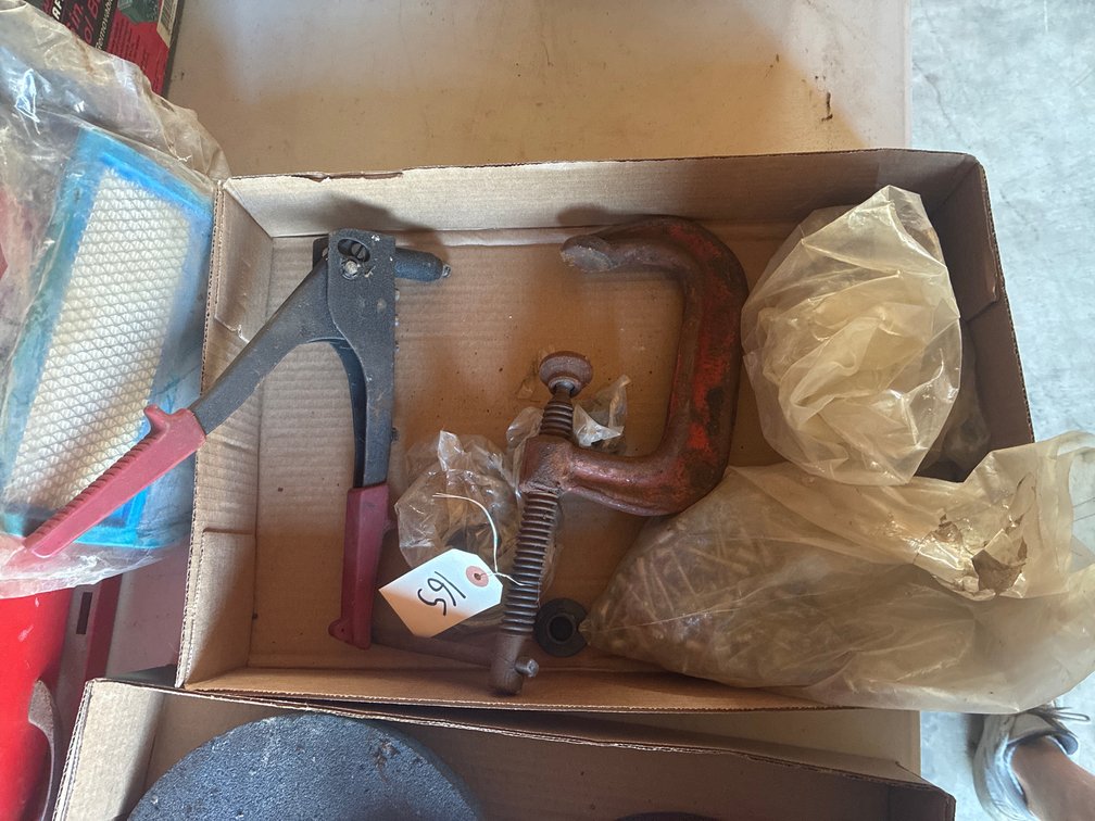 Rivet Gun, Rivets, and Clamp
