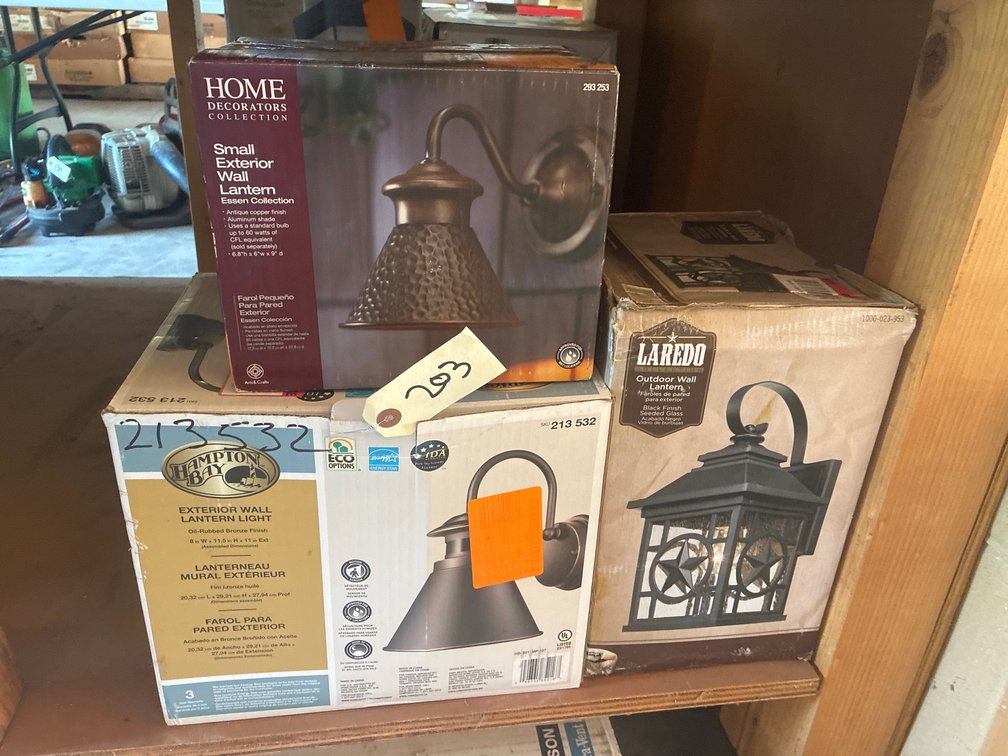 (3) Exterior Lanterns