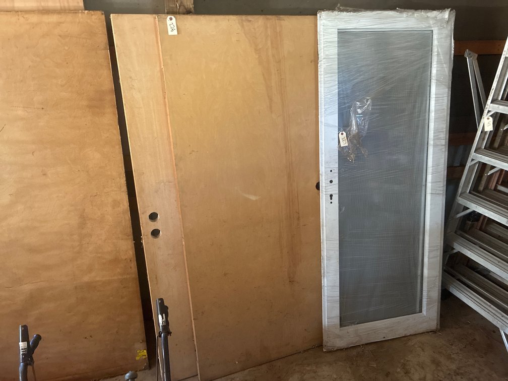 (2) Solid Wood Doors, 36”