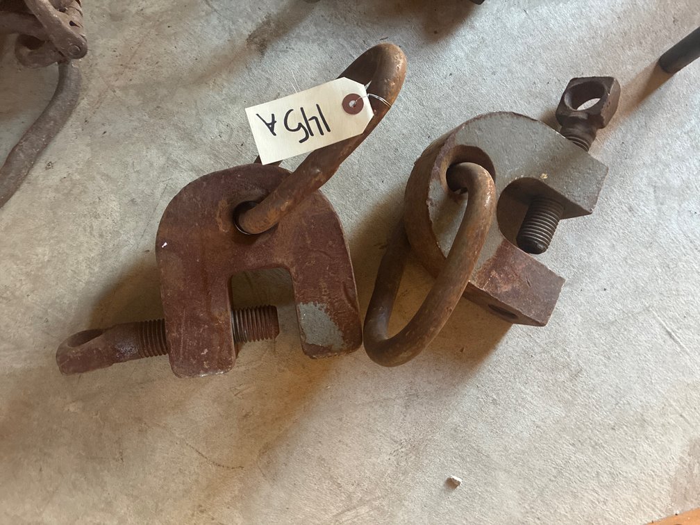 (2) Steel Plate Clamps