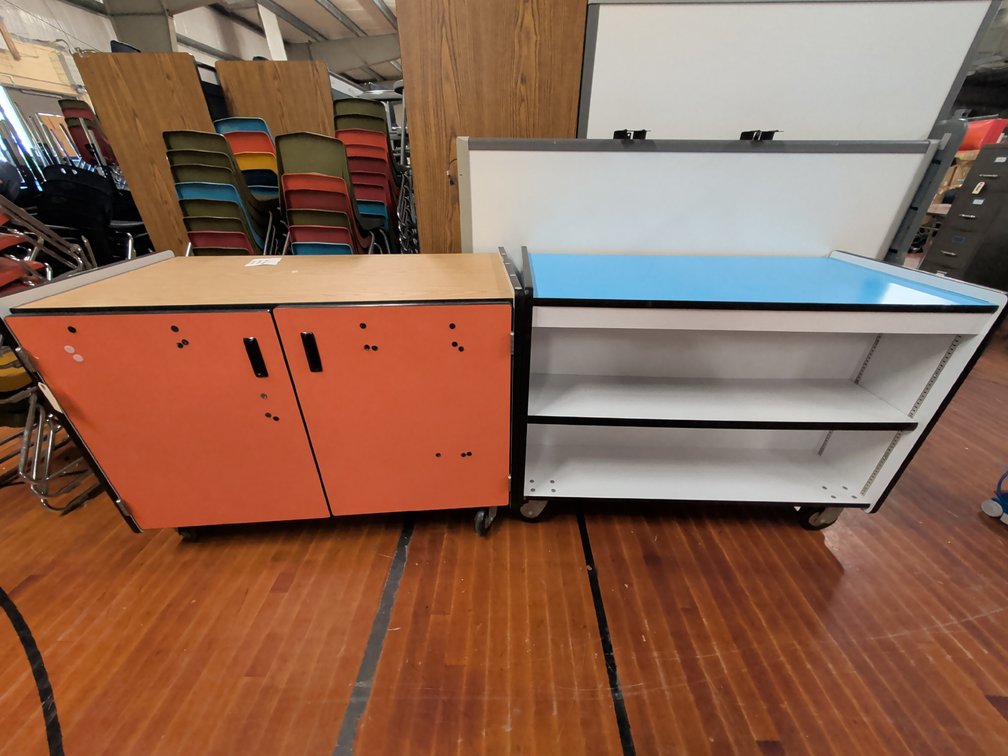 (2) Mobile Shelf Units