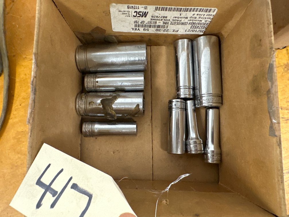 Assorted Snap-on 3/8” Drive Sockets