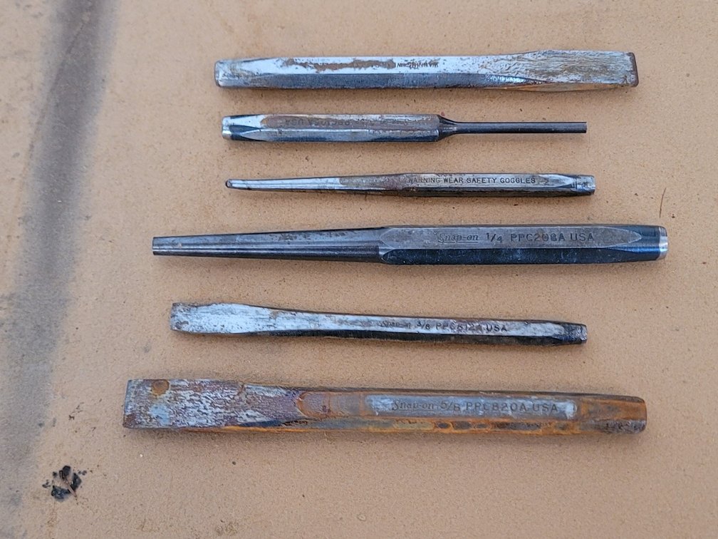(6) Snap-On Punches/Chisels