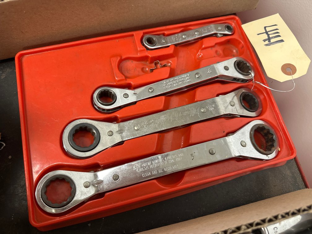 (4) Blue-Point Double-Ended Offset Ratcheting Box Wrenches