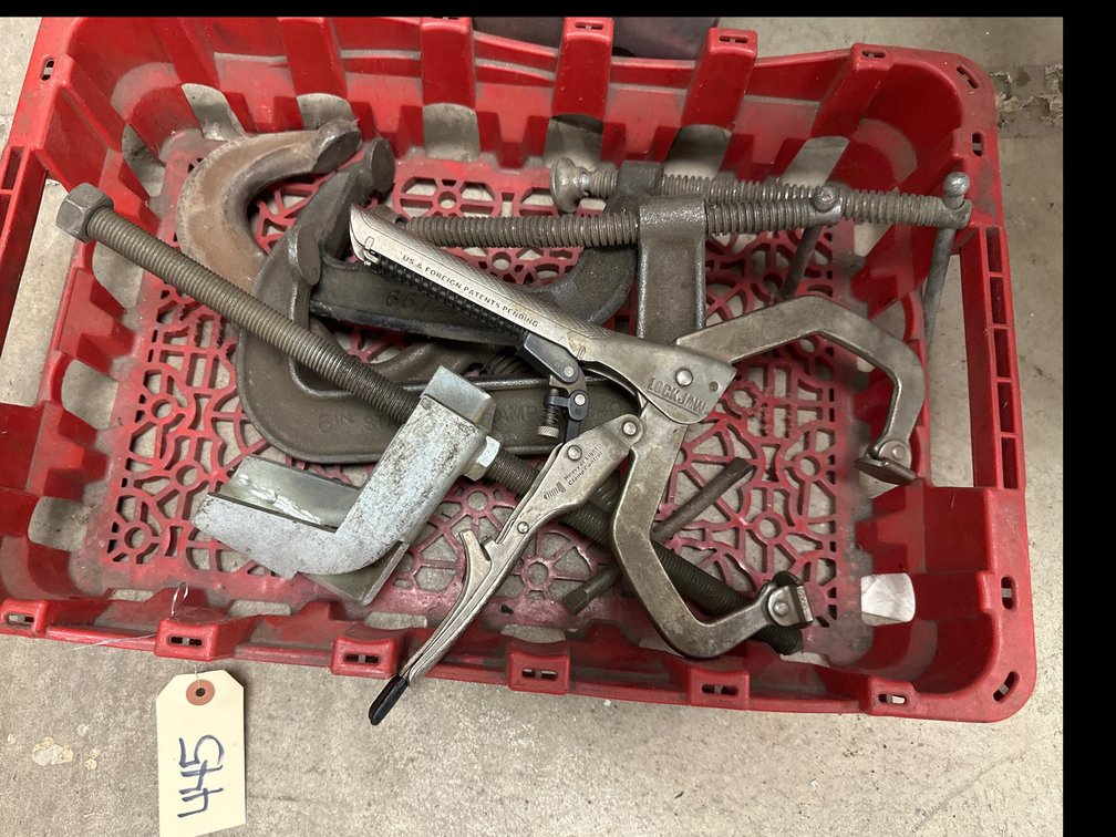 Assorted C-Clamps & Locking Welding Clamps