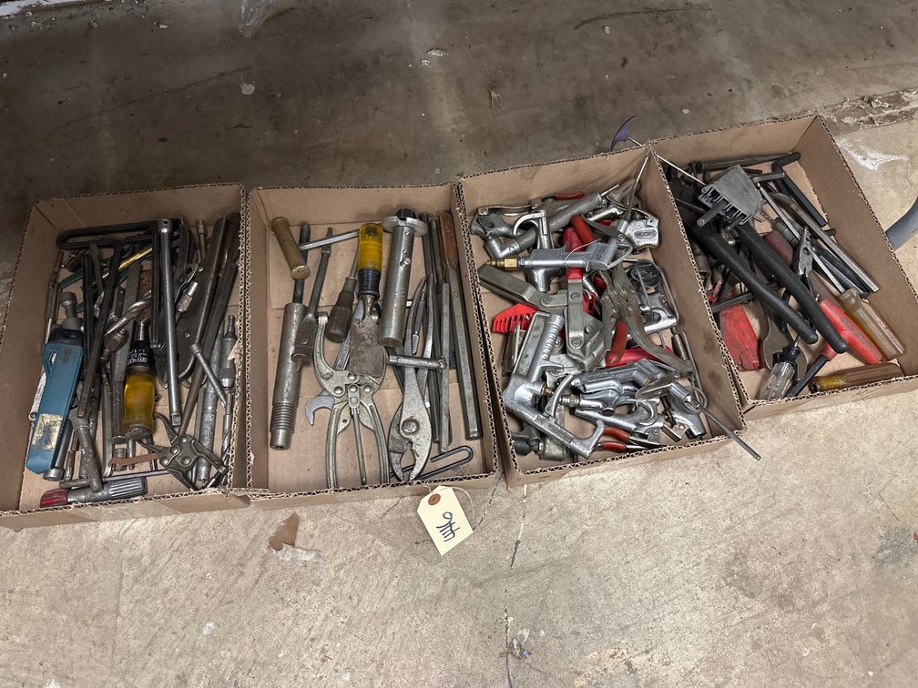 (4) Boxes Of Assorted Hand Tools
