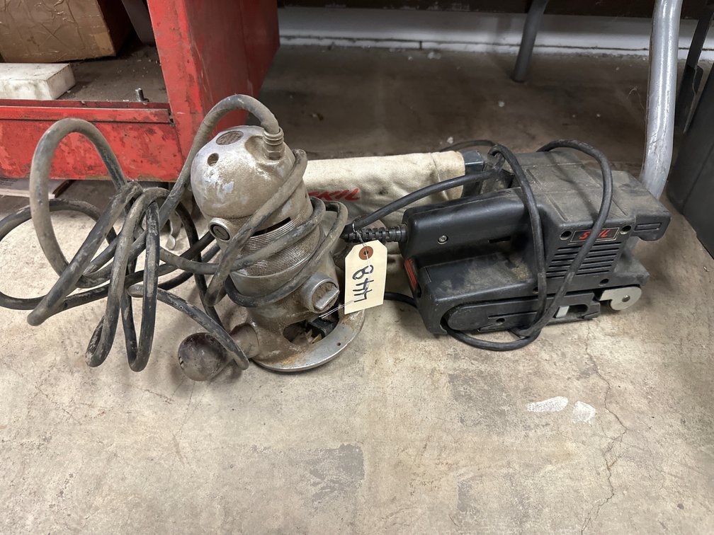 Skil Belt Sander & Stanley Router