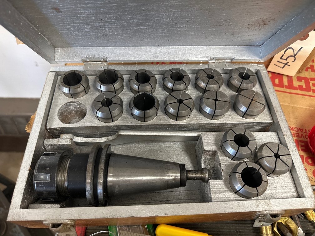 CAT 40 Tool Holder & Assorted Collets