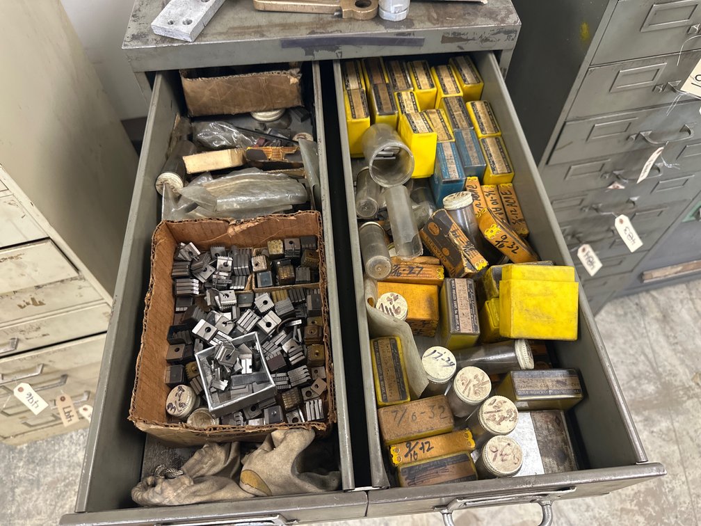 Drawer of Geometric Die Head Chasers