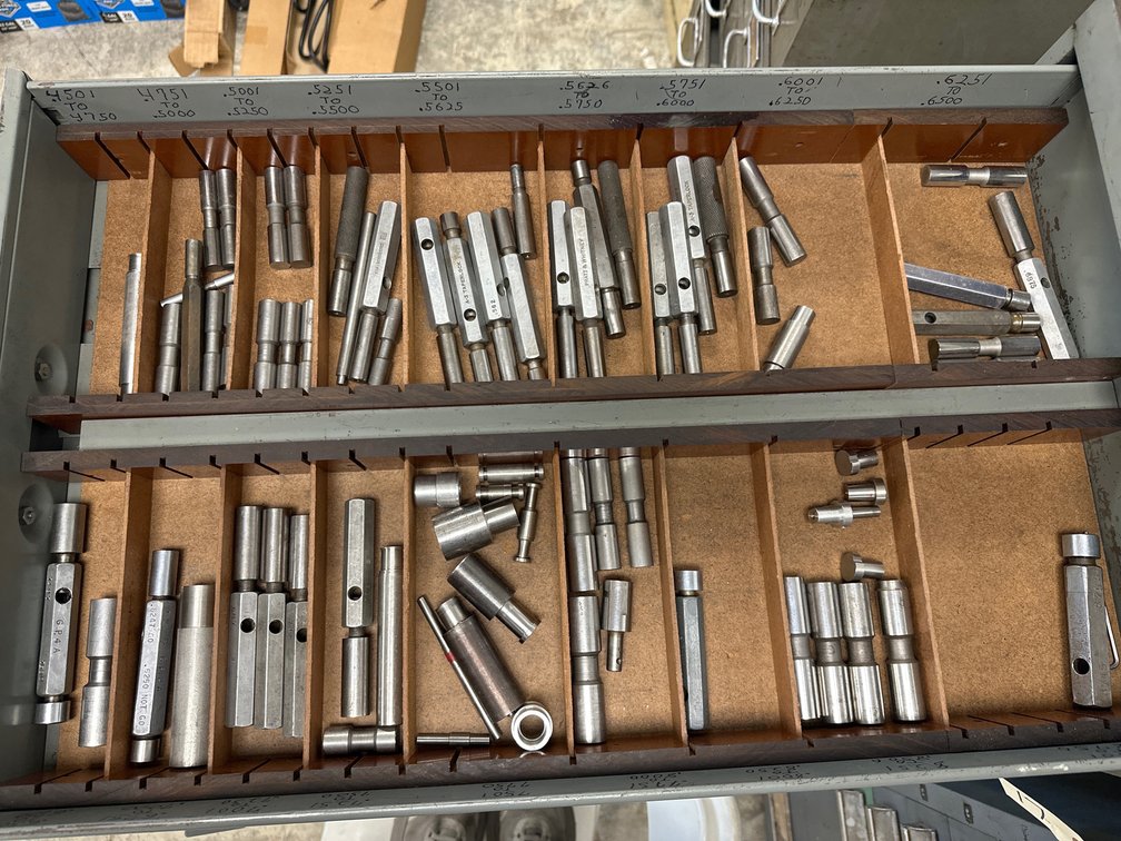 Drawer Of Assorted Plug Gauges