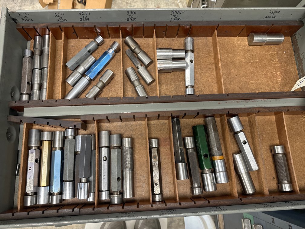 Drawer Of Assorted Plug Gauges