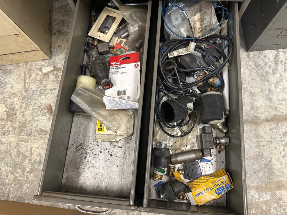 (3) Drawers Of Assorted Electrical Parts