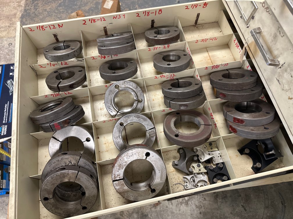 Drawer Of Assorted Thread Gauges