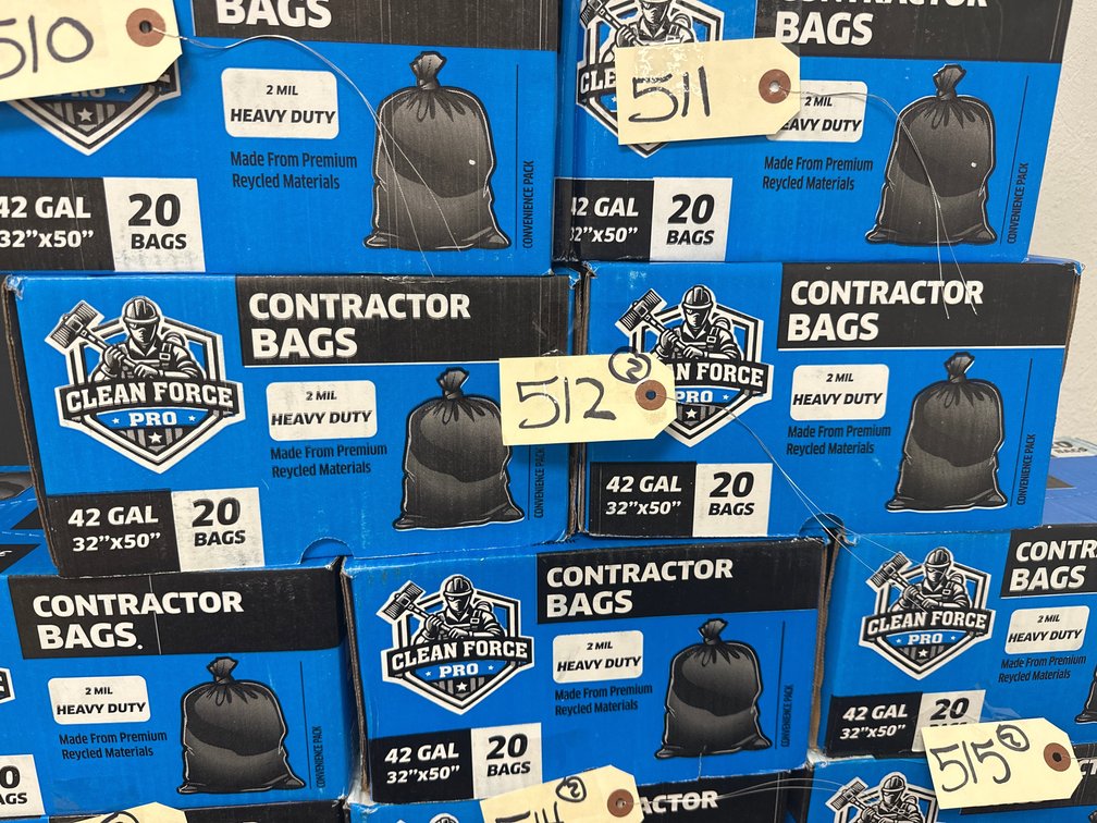 (2) Boxes of Contractor Trash Bags