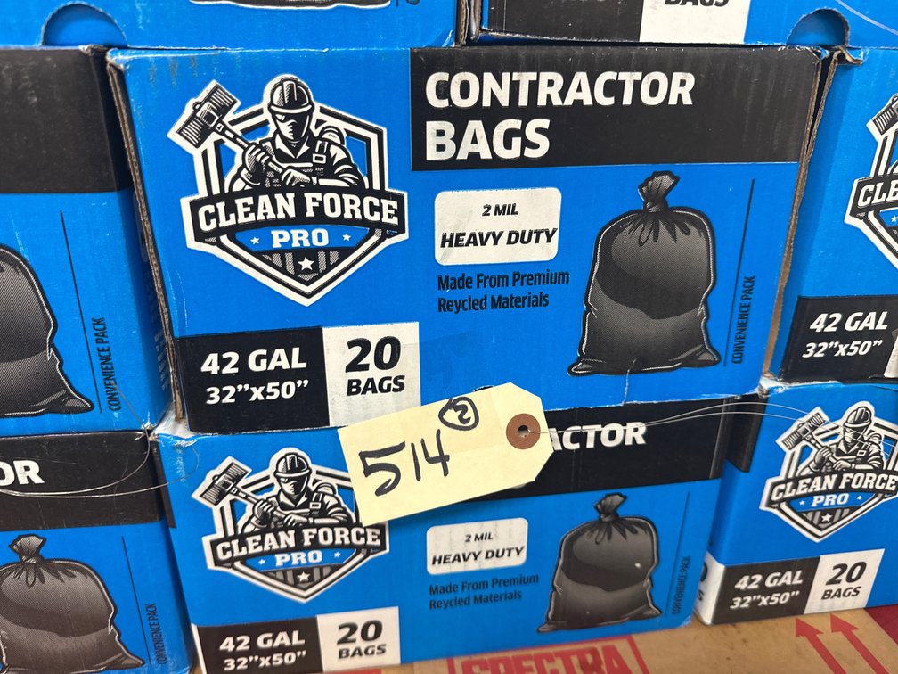 (2) Boxes of Contractor Trash Bags