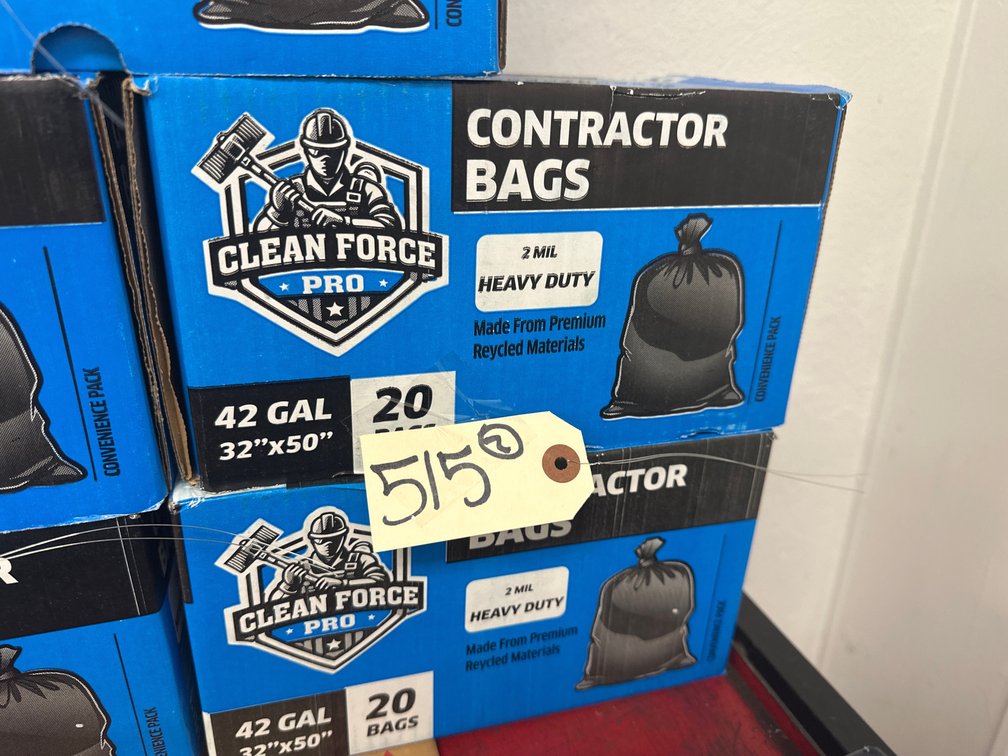 (2) Boxes of Contractor Trash Bags