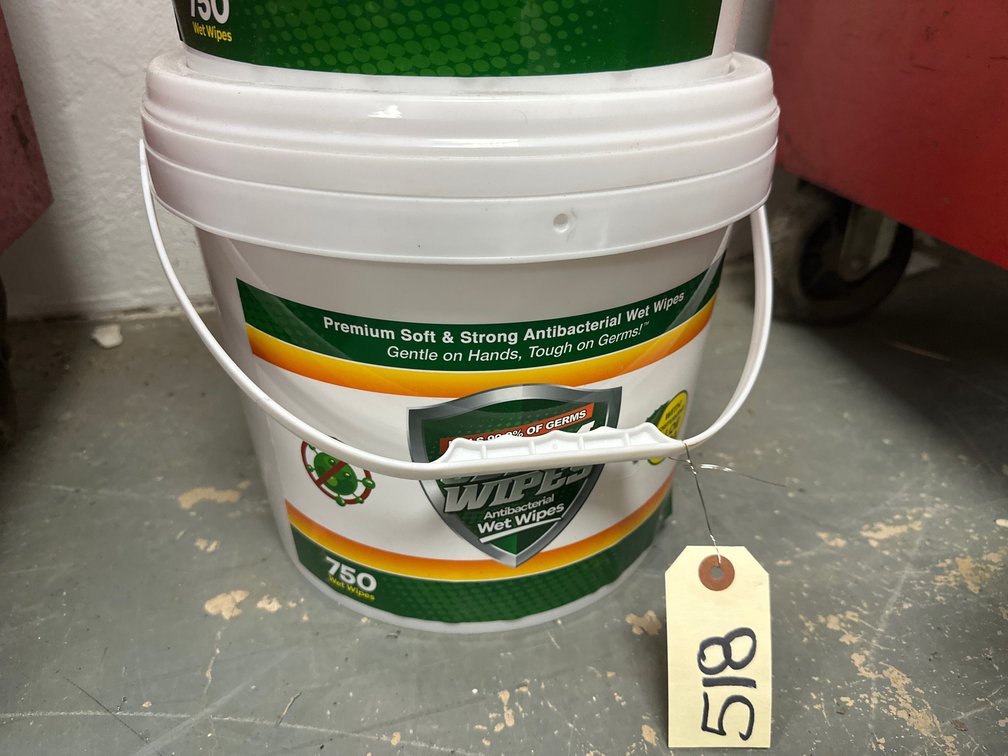 (1) Tub of 750-Germicidal Wipes with Aloe