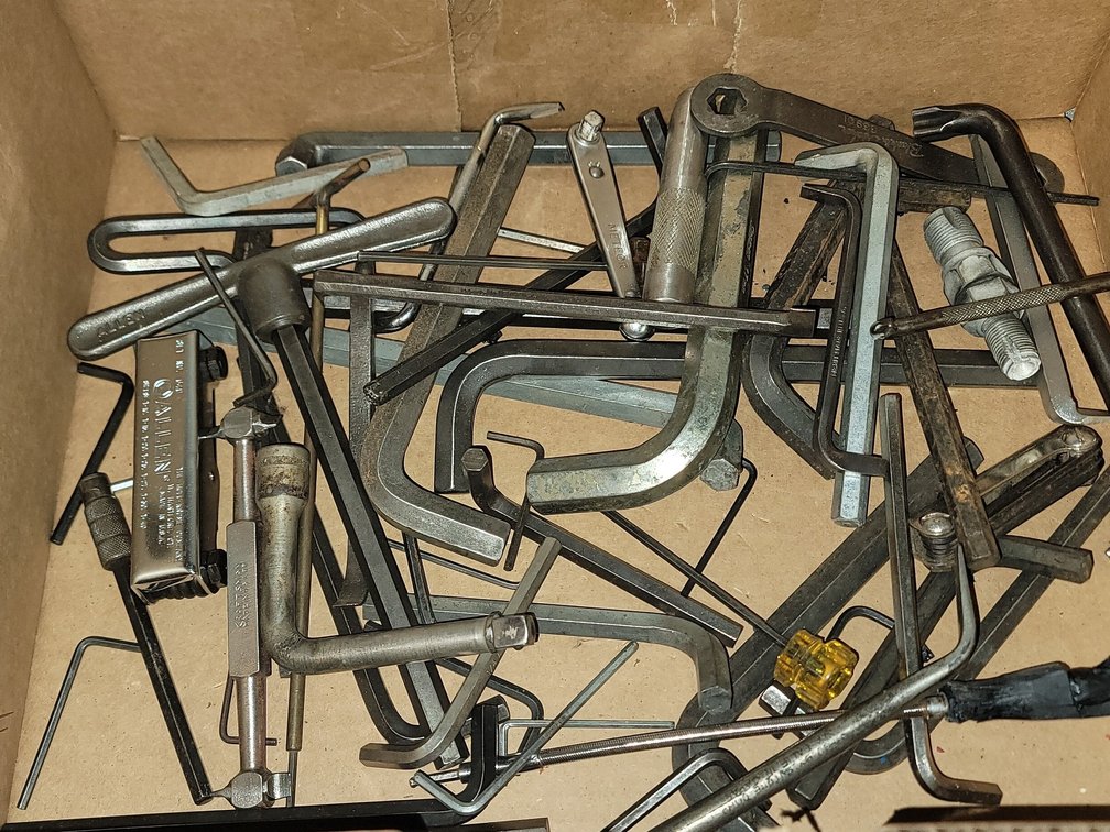 Box of Allen/Hex Wrenches